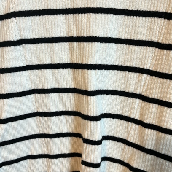 A New Day black and white stripe turtleneck sweater - Picture 2 of 2